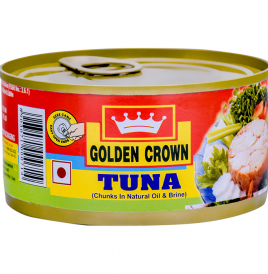 Golden Crown Tuna (Chunks In Natural Oil & Brine)  Tin  180 grams
